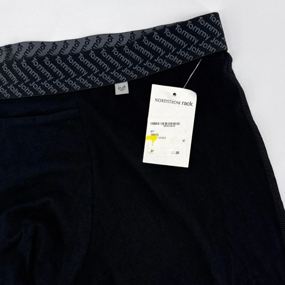 Tommy John Mens XL Cotton Basics Hammock Pouch Boxer Briefs Black New With Tags
